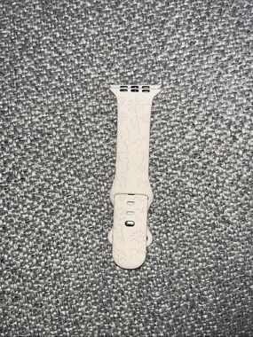 Silicone Apple Watch Band with Embossed Disney Icons